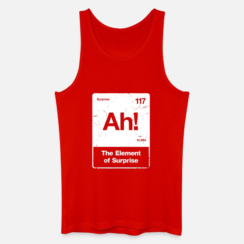 Ah! Element Überraschung - Männer Bio Tank Top - Rot