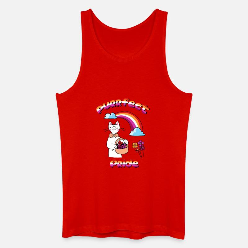 purrfekter Stolz - Männer Bio Tank Top - Rot