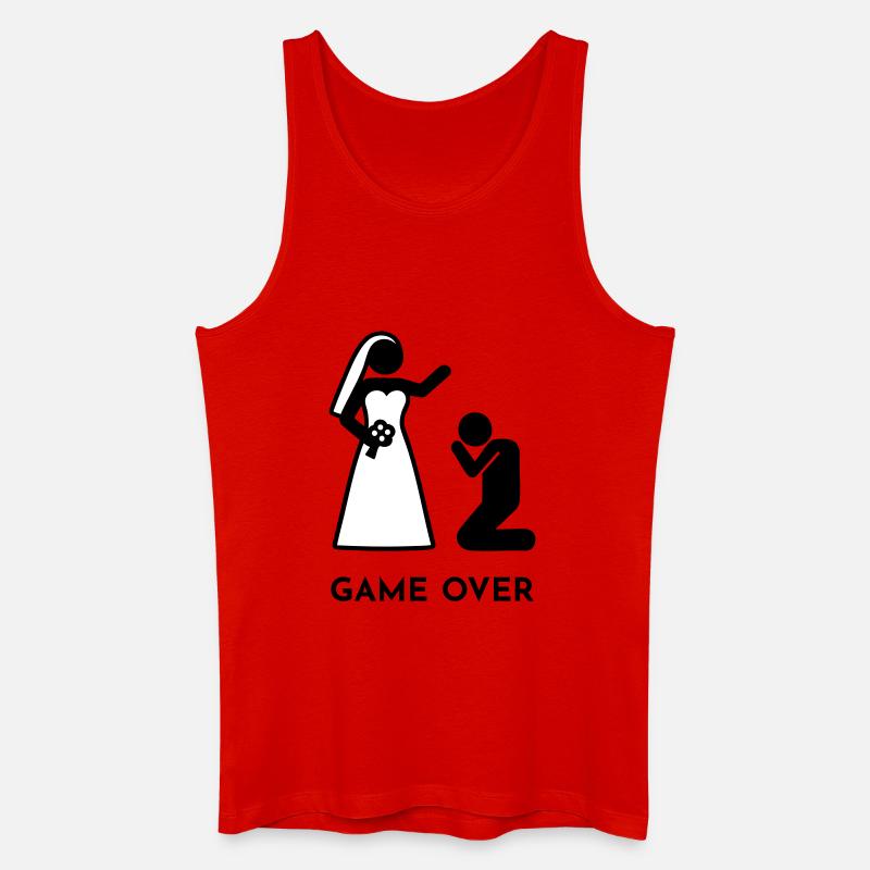 Hochzeit - Das Spiel ist vorbei - Männer Bio Tank Top - Rot
