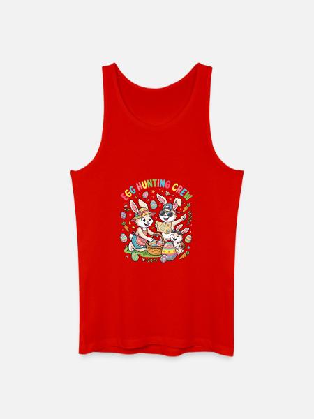 Hoster Bunny Family - Egg Collector - Men’s Organic Tank Top - red