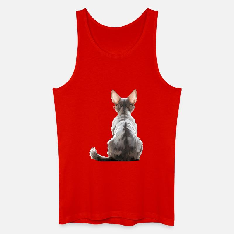 Devon Rex Katze - Männer Bio Tank Top - Rot