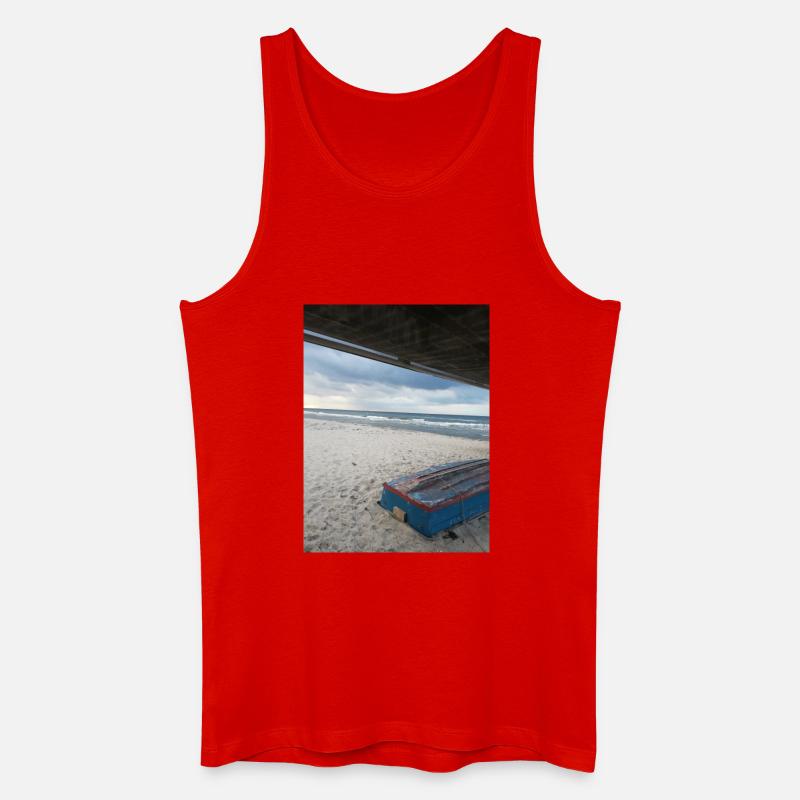 chillen an der Ostsee - Männer Bio Tank Top - Rot