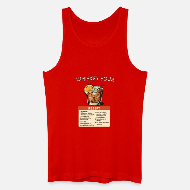Whiskey Sour - Männer Bio Tank Top - Rot