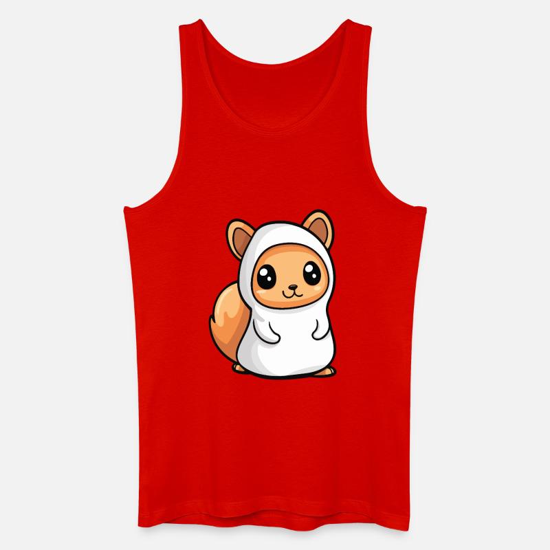 Eichhörnchen Halloween Geist - Männer Bio Tank Top - Rot