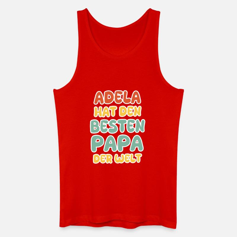 Adela - Männer Bio Tank Top - Rot