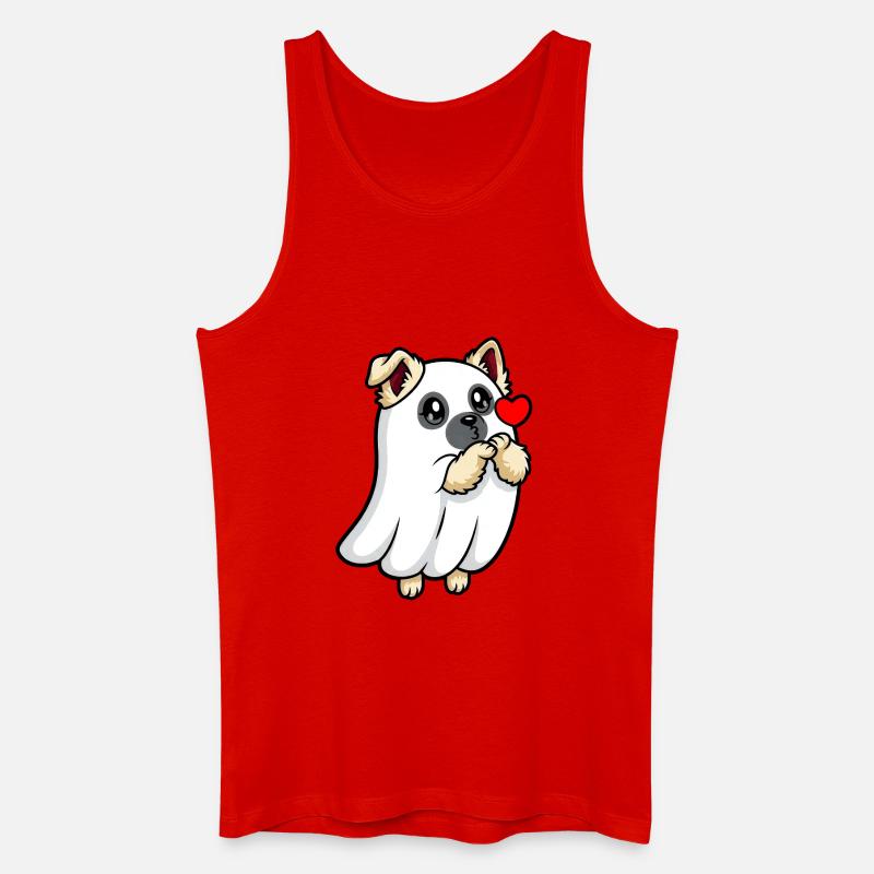 Eurasier | Puppy Geist Ghost | Kawaii - Männer Bio Tank Top - Rot