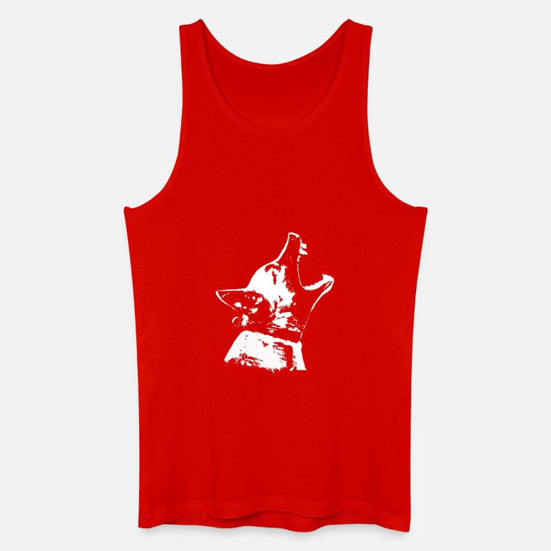 Mali_Kopf - Männer Bio Tank Top - Rot