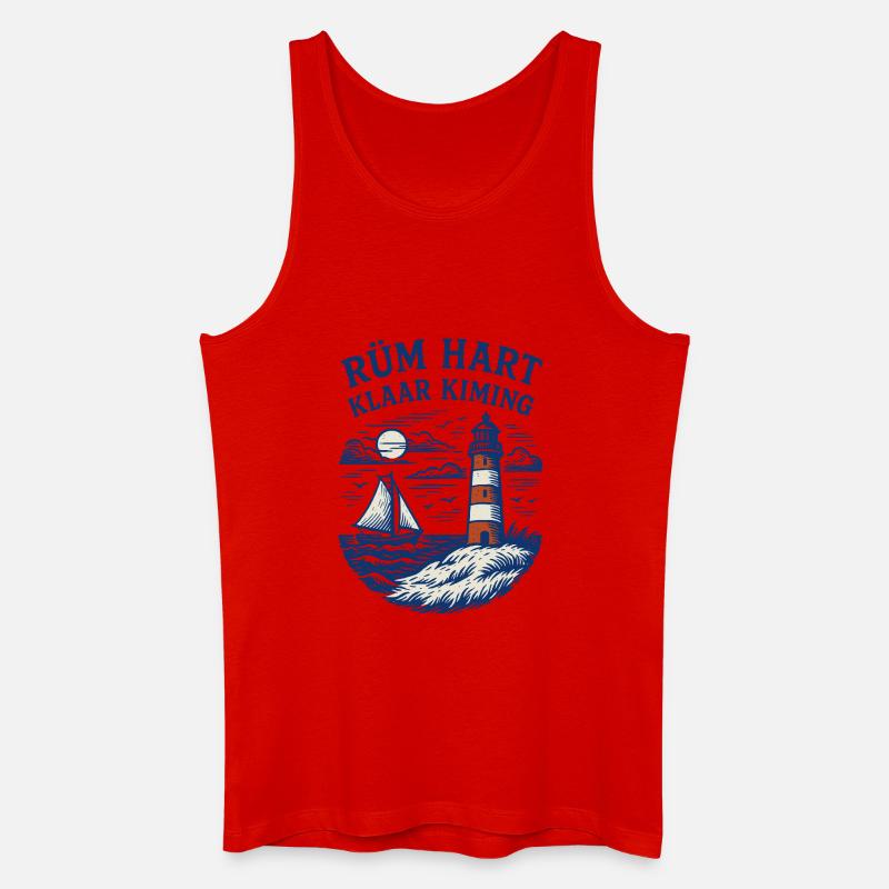 Rüm Hart - Klar Kiming - Männer Bio Tank Top - Rot