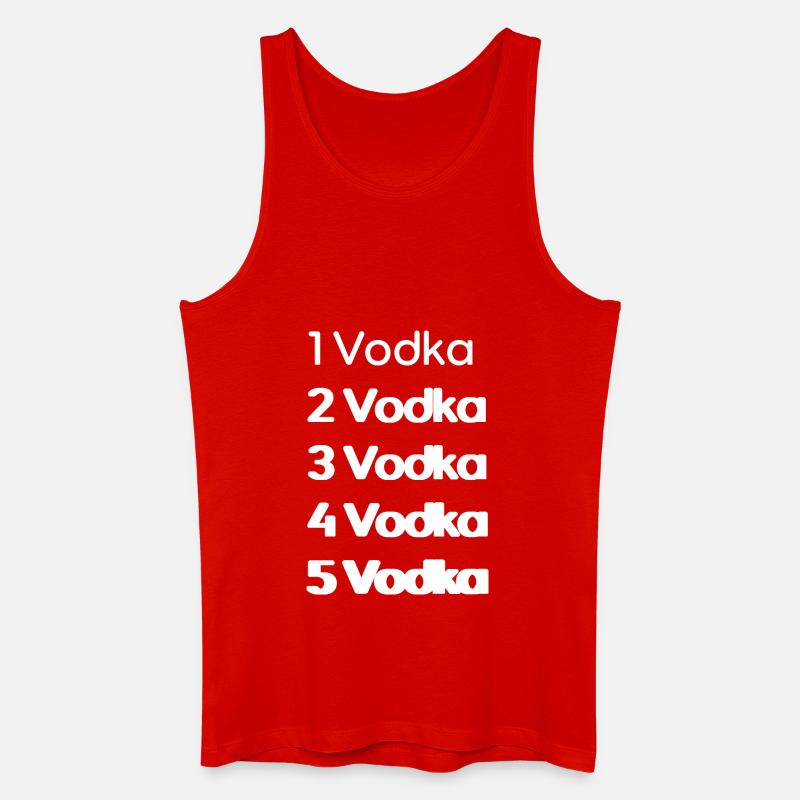 Vodka - Männer Bio Tank Top - Rot