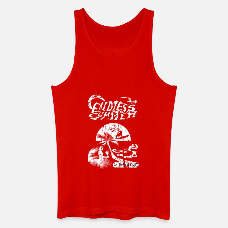 kitesurfen - Männer Bio Tank Top - Rot