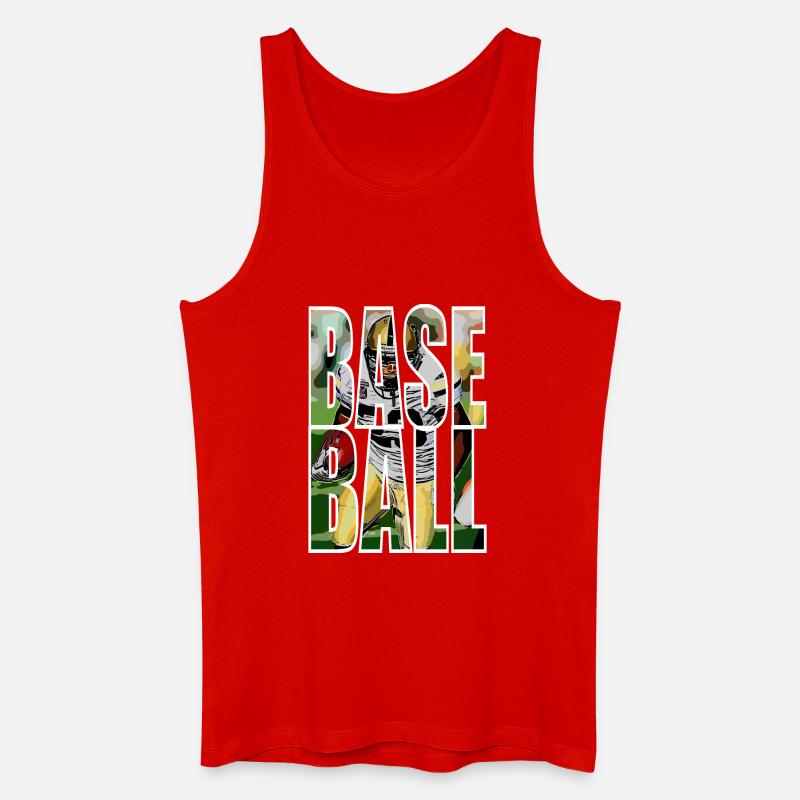 BASEBALL - Männer Bio Tank Top - Rot