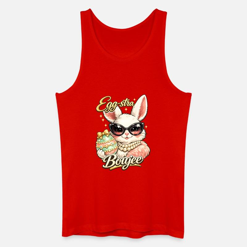 Eggstra Boujee Easter Bunny Easter - Men’s Organic Tank Top - red