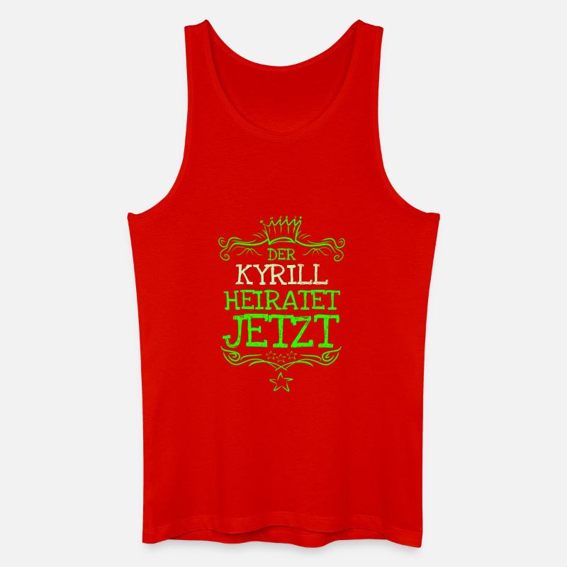 Kyrill - Männer Bio Tank Top - Rot