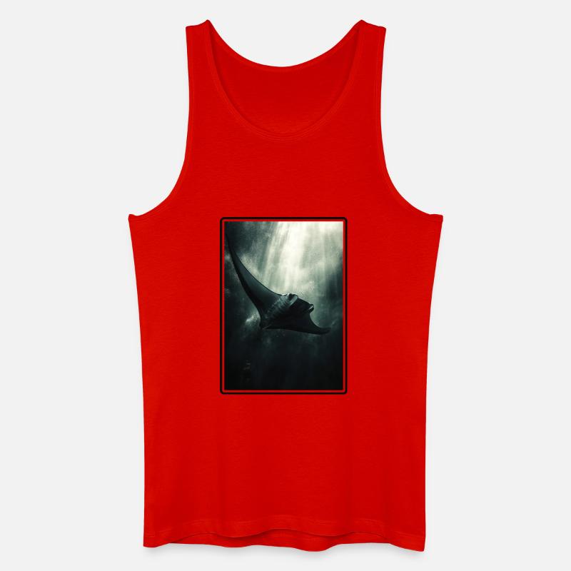 Rochen Mantarochen - Männer Bio Tank Top - Rot