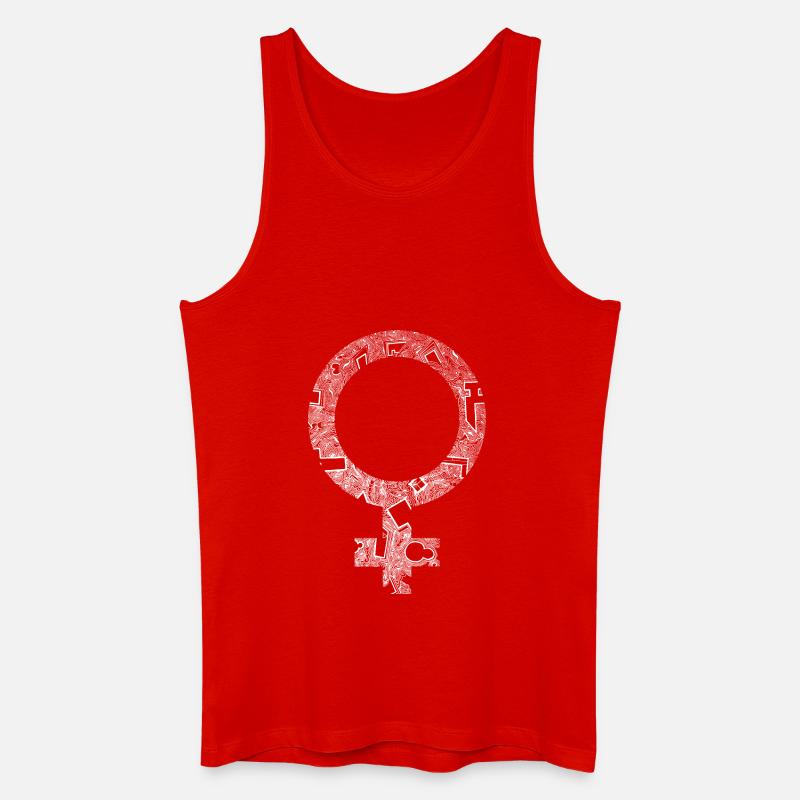 Frauenpower - Männer Bio Tank Top - Rot
