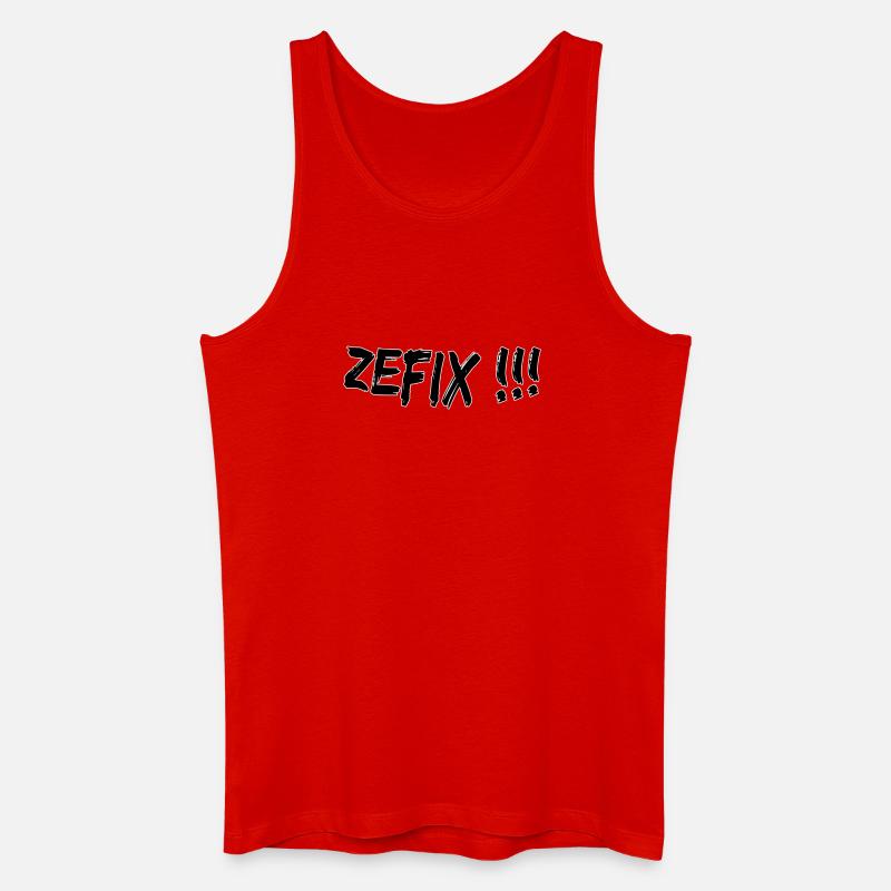 Zefix - Männer Bio Tank Top - Rot