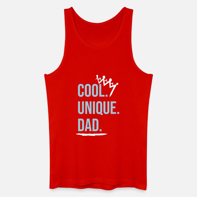Cool Dad - Männer Bio Tank Top - Rot
