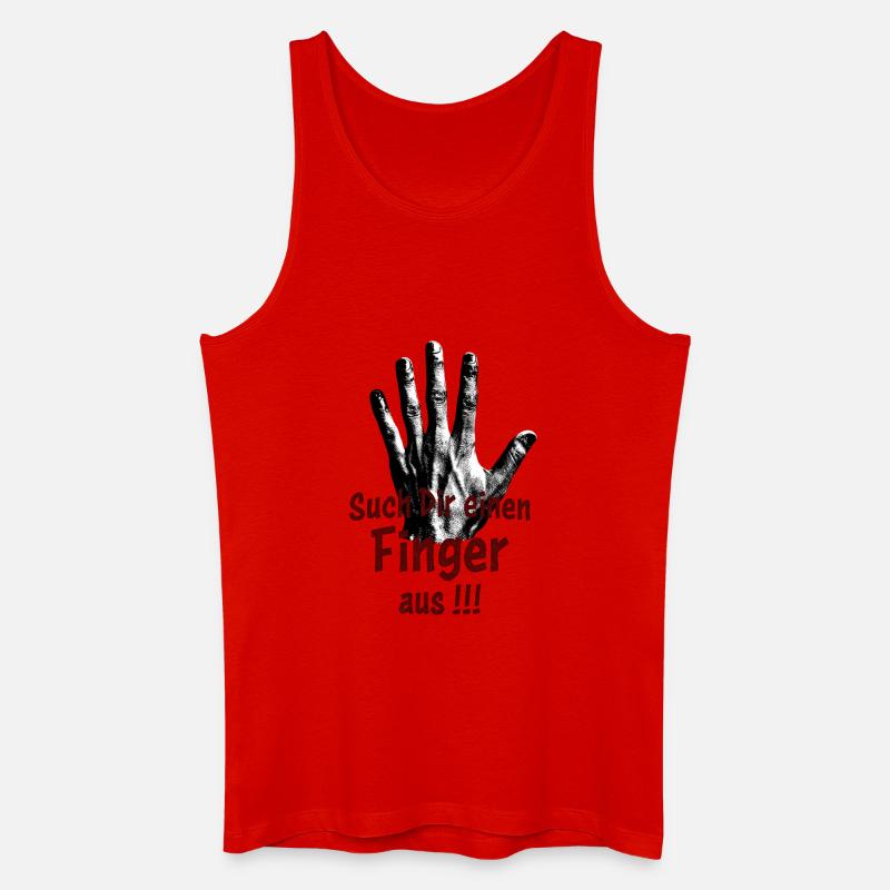 Such Dir einen Finger aus!!! - Männer Bio Tank Top - Rot