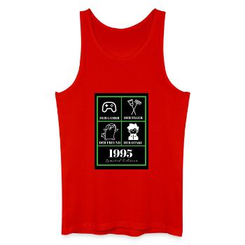 Marvin_T shirt_grün - Men’s Organic Tank Top - red - Front