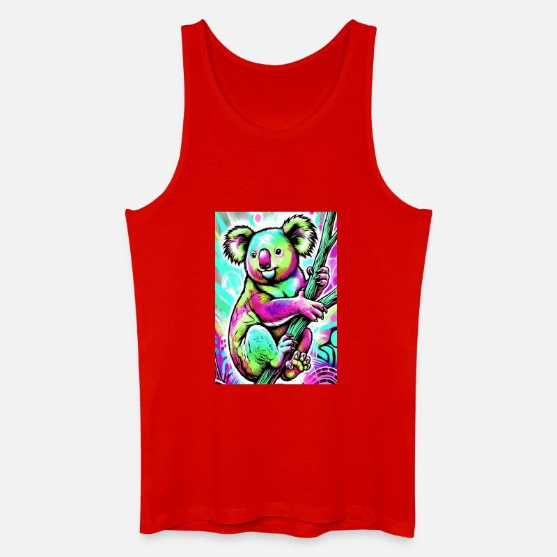 Koala - Männer Bio Tank Top - Rot