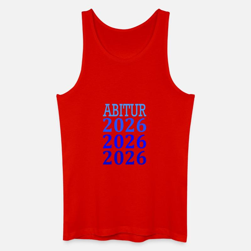 Abitur 2026 Spruch - Männer Bio Tank Top - Rot