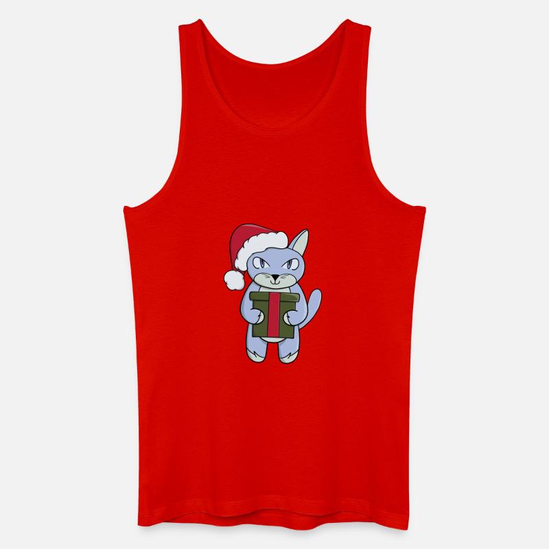 Ein Geschenk vom Weihnachtsmann - Männer Bio Tank Top - Rot