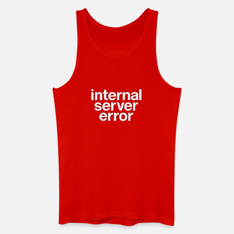 internal server error - Men’s Organic Tank Top - red