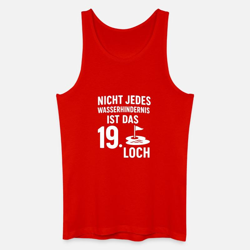 Clubhouse Calling - Golfsprüch mit Spritz - Männer Bio Tank Top - Rot