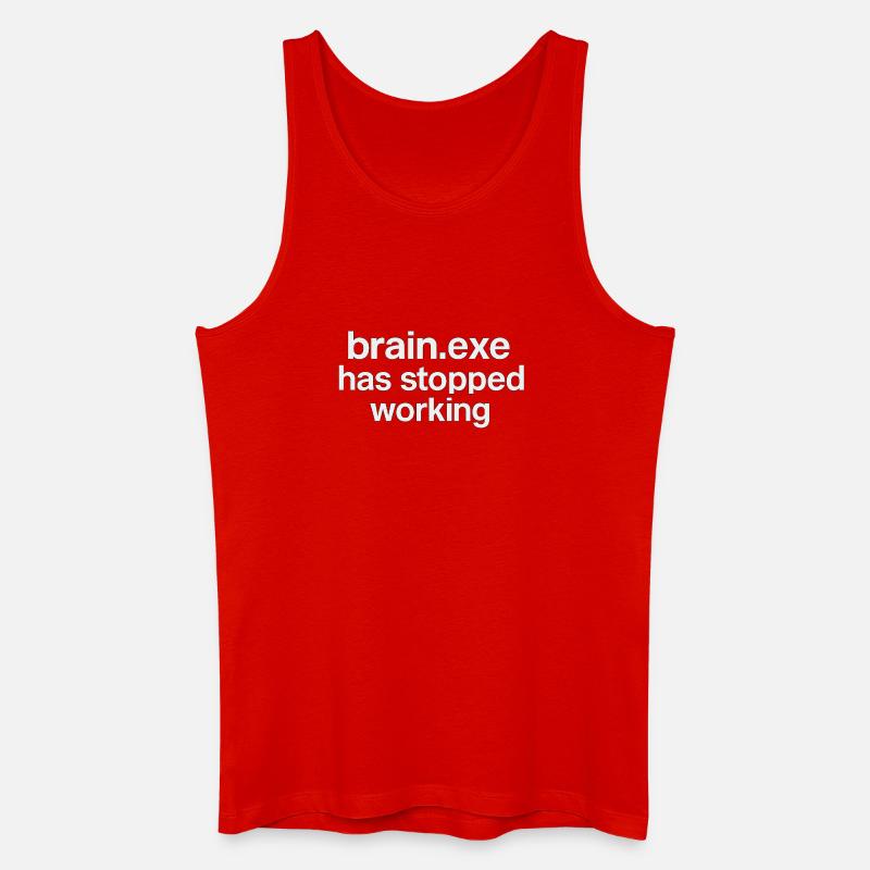 brain.exe has stopped working - Men’s Organic Tank Top - red