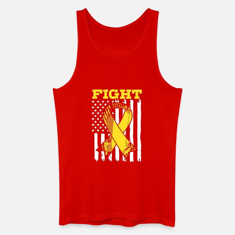 Endo Endometriose - Männer Bio Tank Top - Rot