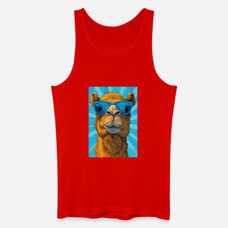 Kamel - Männer Bio Tank Top - Rot