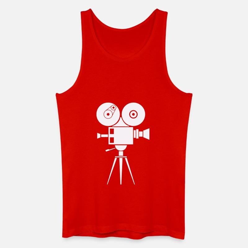 kamera 1 - Männer Bio Tank Top - Rot