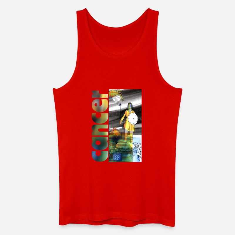 Sternzeichen Krebs - Männer Bio Tank Top - Rot