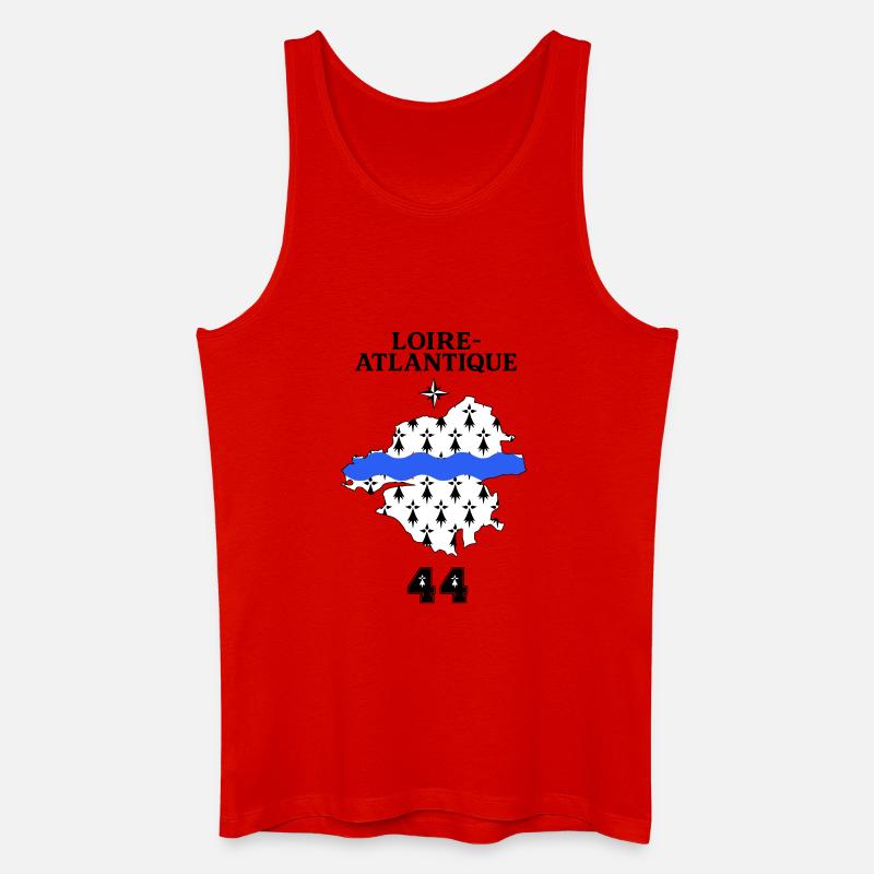 Loire Atlantique 44 - Männer Bio Tank Top - Rot