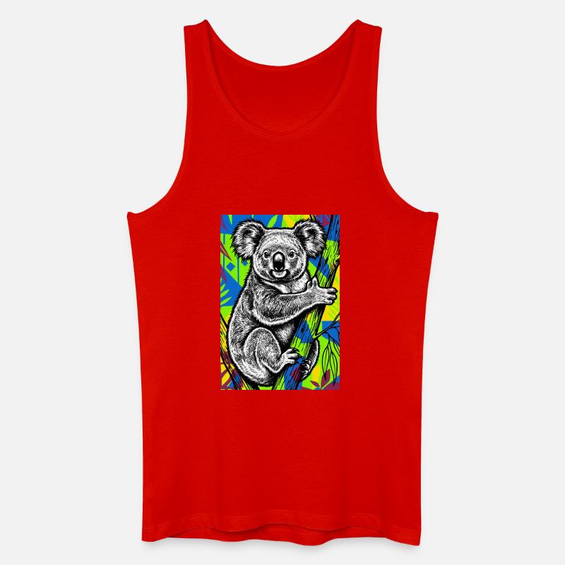 Koala - Männer Bio Tank Top - Rot