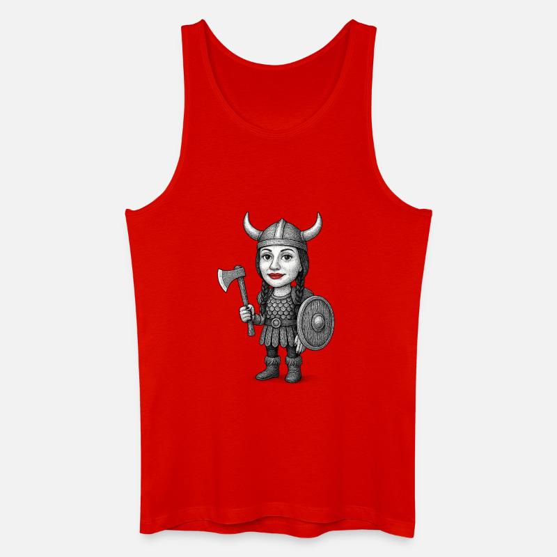 Wikinger-Rotlippen-Krieger - Männer Bio Tank Top - Rot