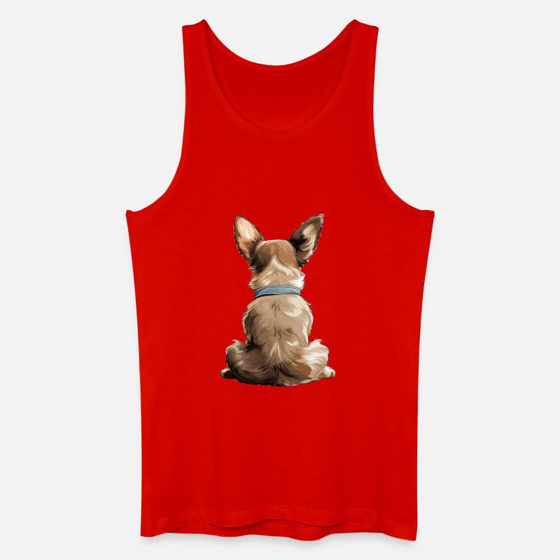 Chihuahua - Männer Bio Tank Top - Rot