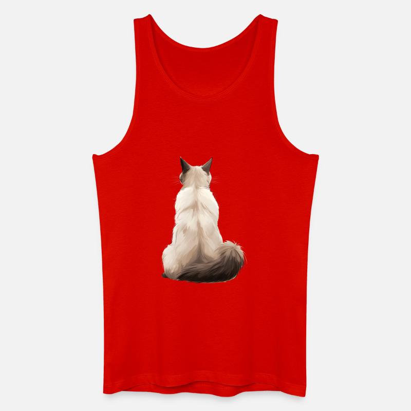 Balinesisch - Männer Bio Tank Top - Rot