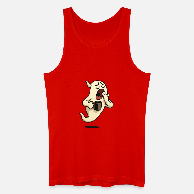 Müder Geist. - Männer Bio Tank Top - Rot