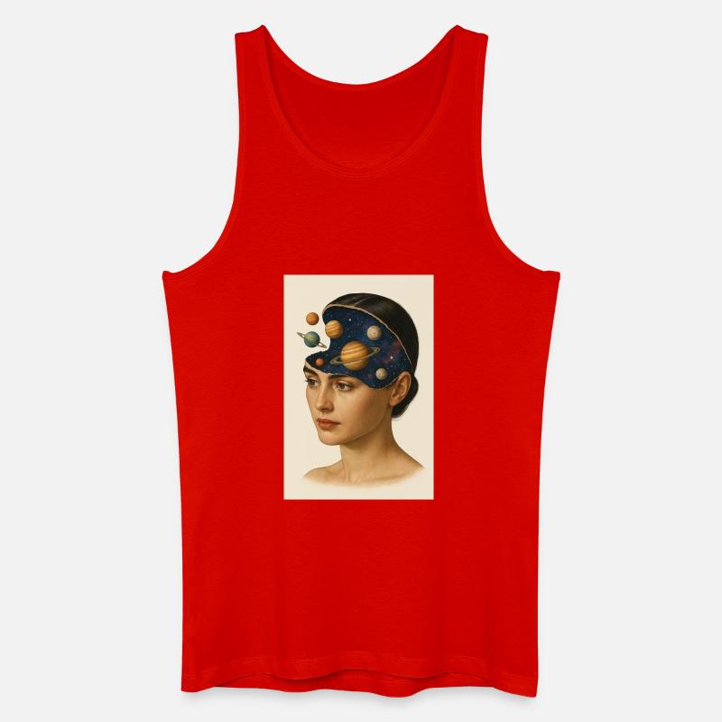 Astronomy Mind - Männer Bio Tank Top - Rot