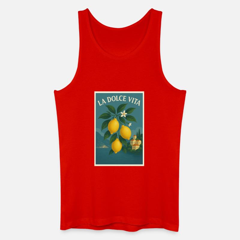 La Dolce Vita - Männer Bio Tank Top - Rot
