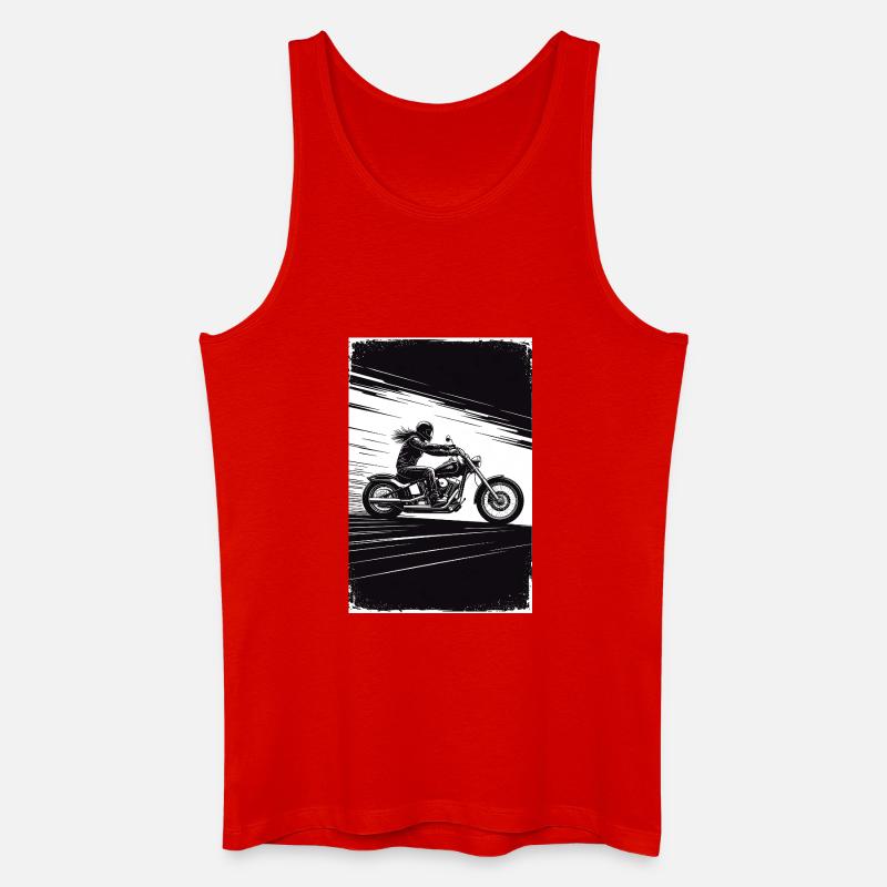 Chopper_Biker_Artwork_Collection_R02 - Männer Bio Tank Top - Rot