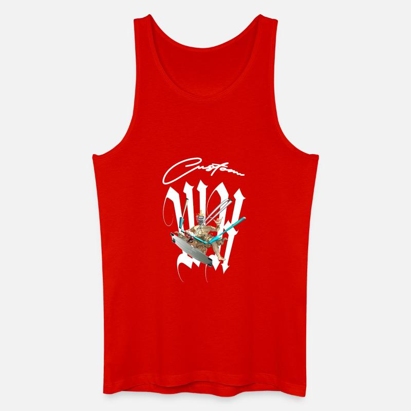 Mythischen Gott Surfer - Männer Bio Tank Top - Rot