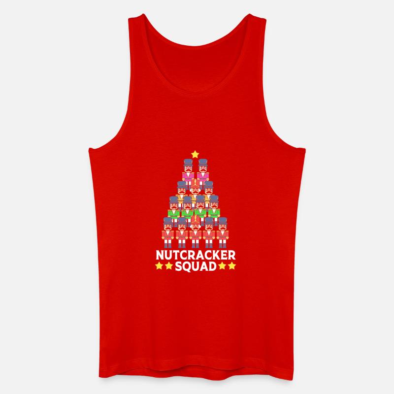 Weihnachten Nussknacker - Männer Bio Tank Top - Rot