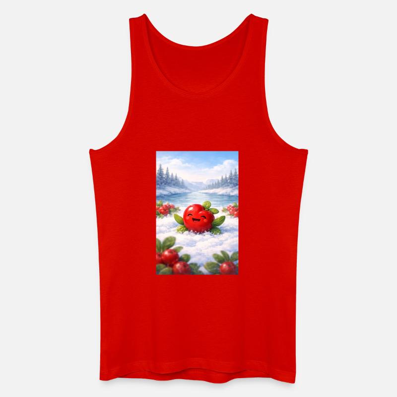 Priselbeere - Geschenke des Weiten Nordens - Männer Bio Tank Top - Rot