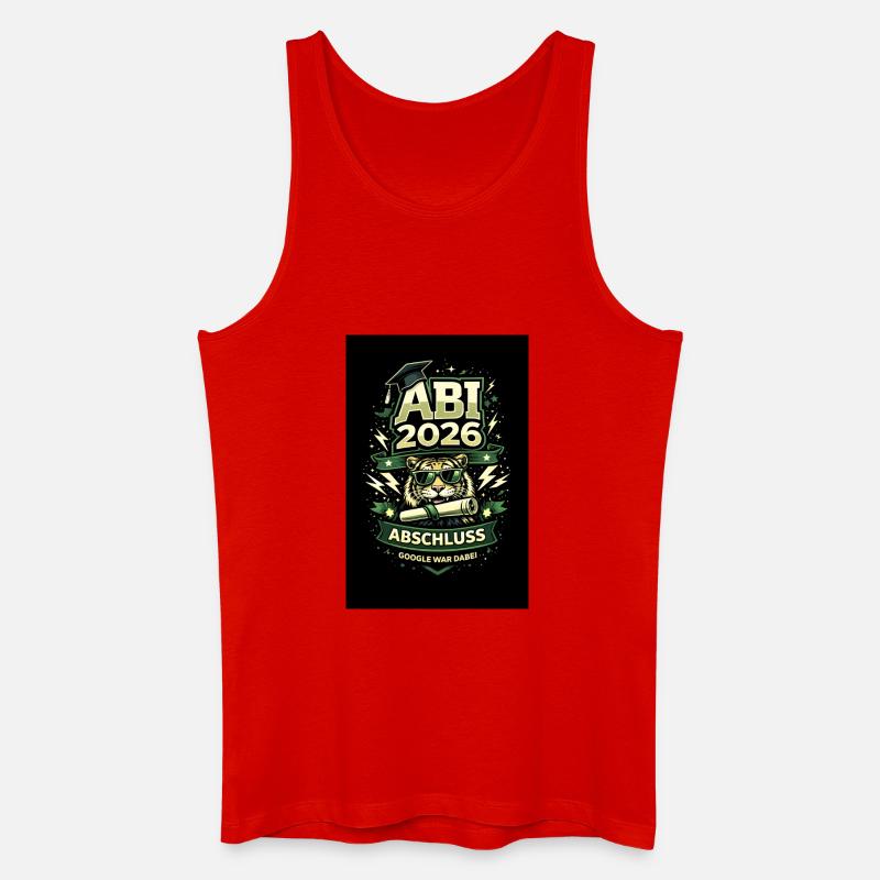 ABI 2026 – Google war dabei - Männer Bio Tank Top - Rot
