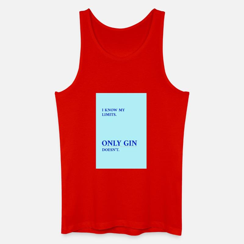 Gin Has No Limits  - Männer Bio Tank Top - Rot