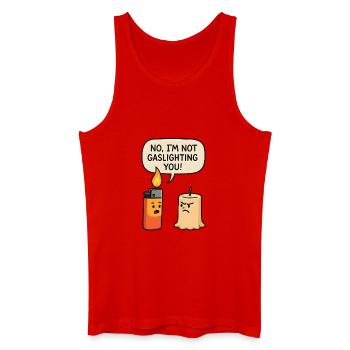 No, I'm not manipulating you - Men’s Organic Tank Top - red - Front