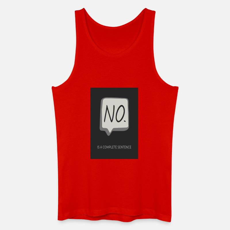 NO. ist ein kompletter Satz - Männer Bio Tank Top - Rot