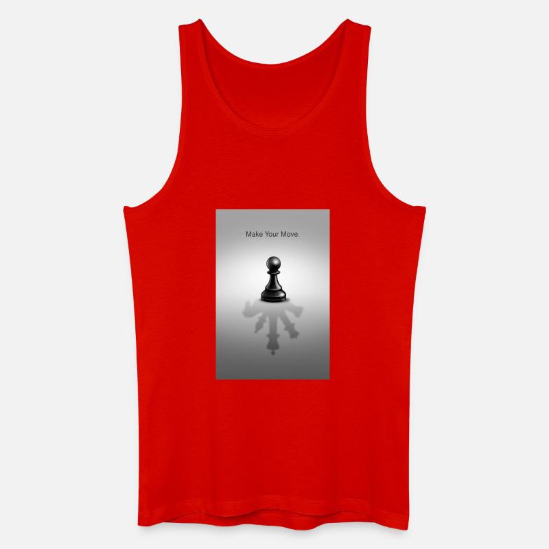 Make Your Move Minimal Mindset Design - Débardeur bio Homme - rouge